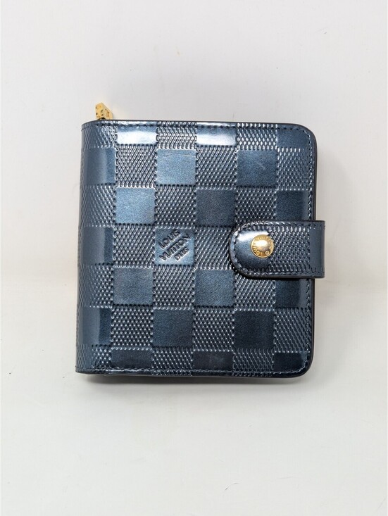 Louis Vuitton Handbags - Louis Vuitton Compact Blue Faux Leather Monogram Wallet